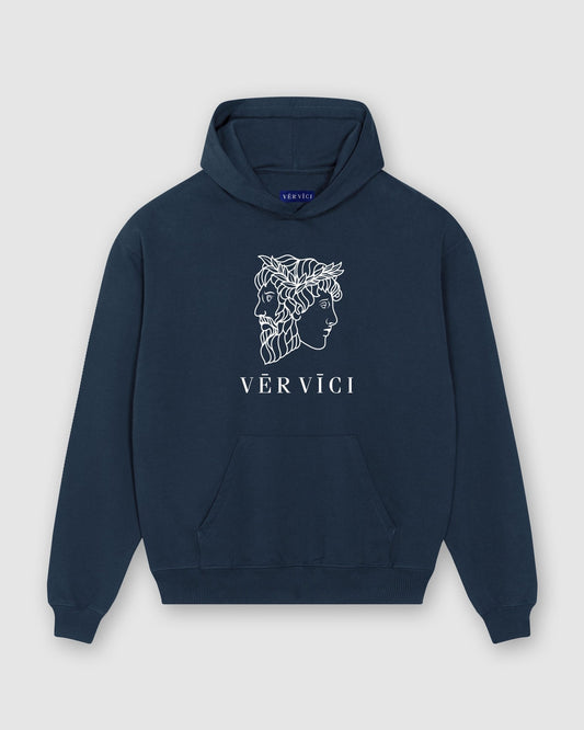 Oversize Organic Cotton Logo Hoodie - Vēr Vīci | Online Store