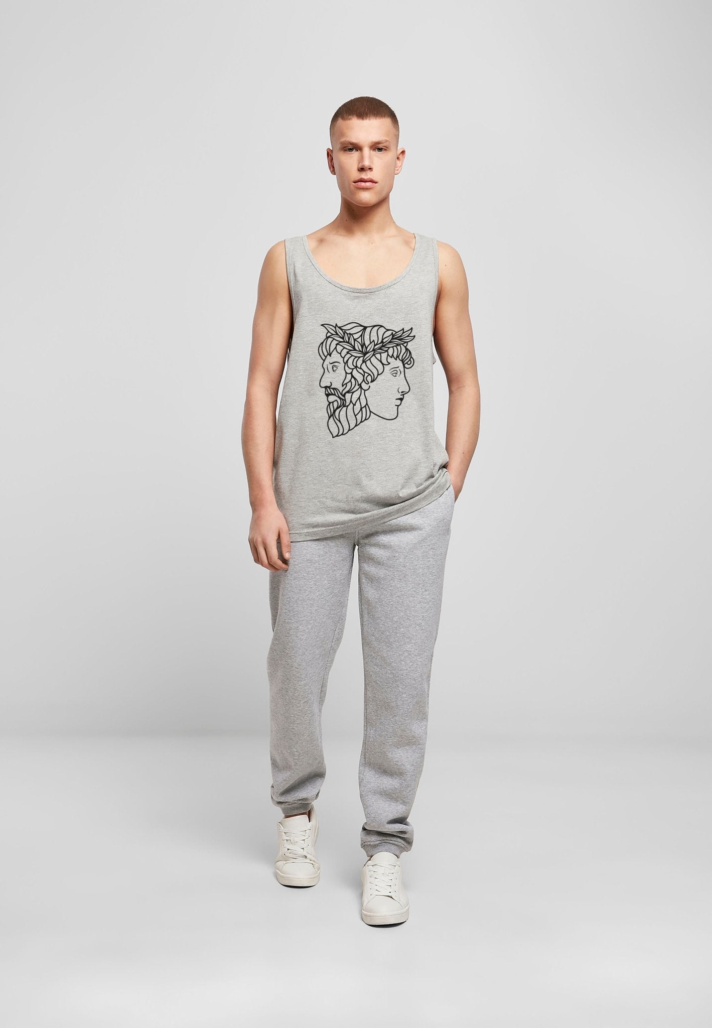 Oversized Graphic Tank Top - Vēr Vīci | Online Store