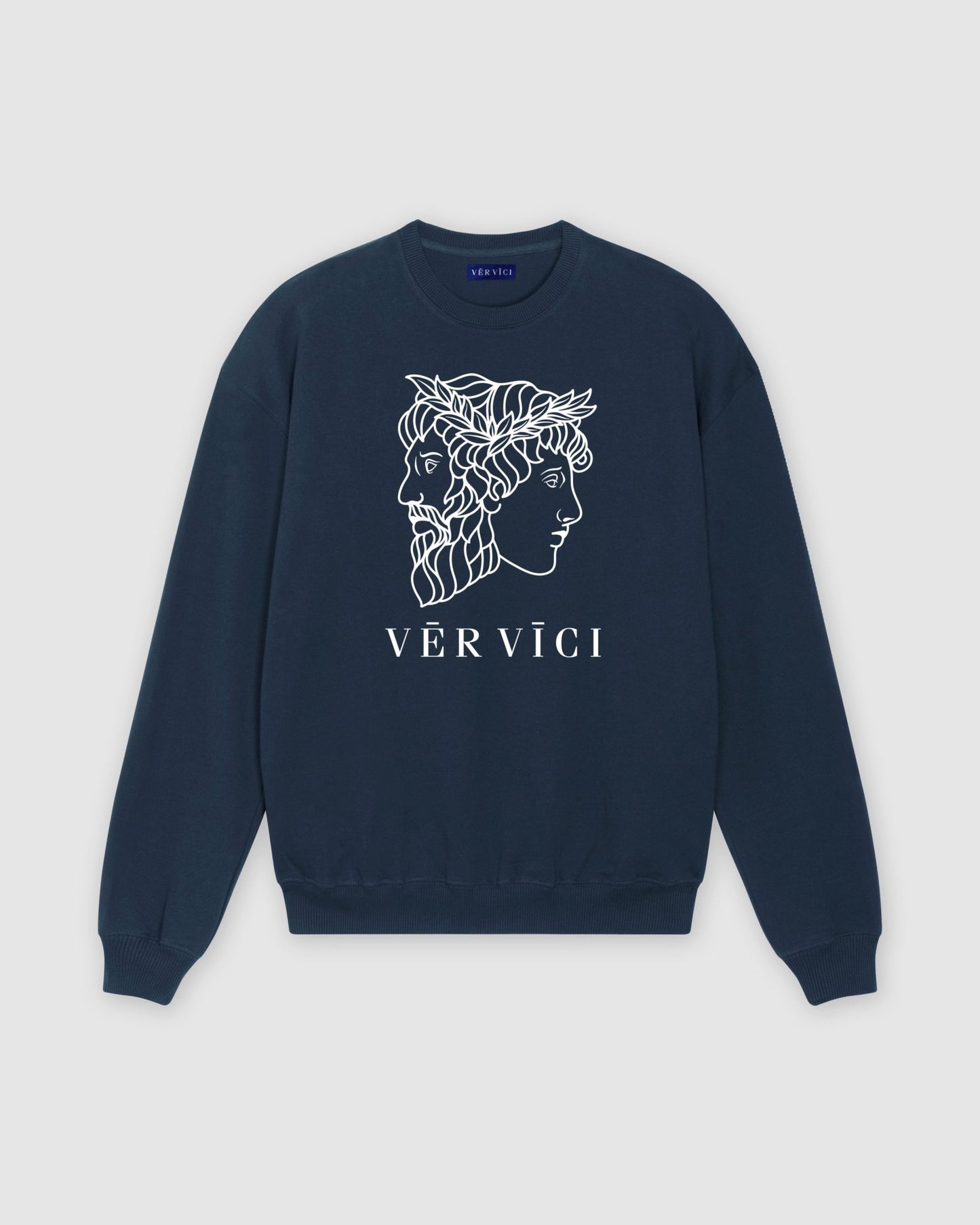 Relaxed Fit Stacked Logo Crew - Vēr Vīci