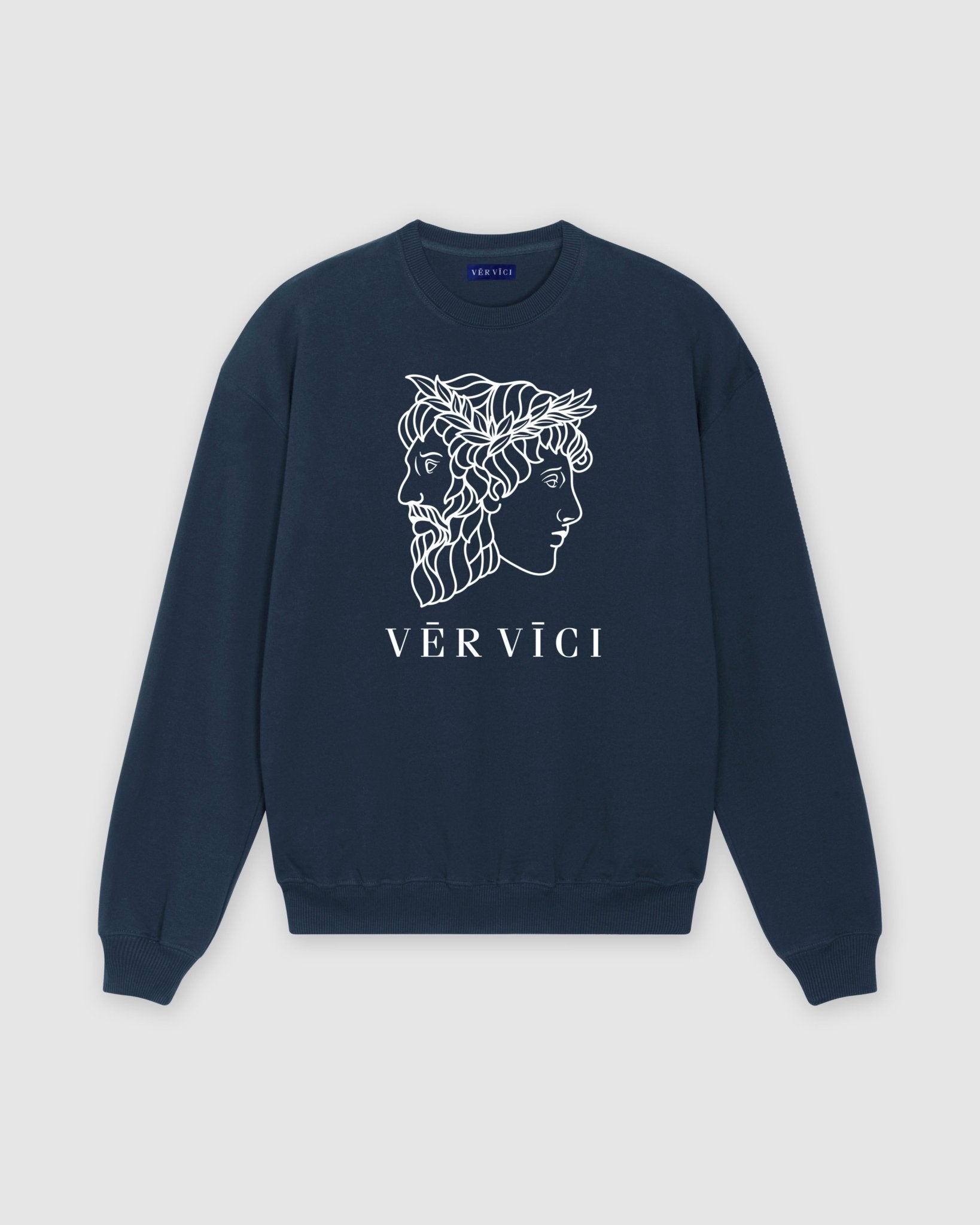 Relaxed Fit Stacked Logo Crew - Vēr Vīci