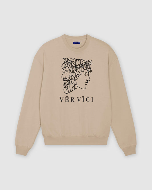 Relaxed Fit Stacked Logo Crew - Vēr Vīci