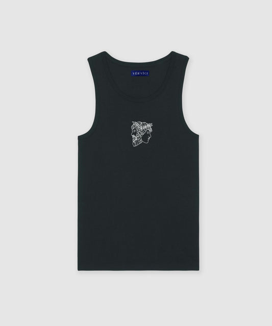 Sleeveless Organic Cotton Tank Top - Vēr Vīci | Online Store