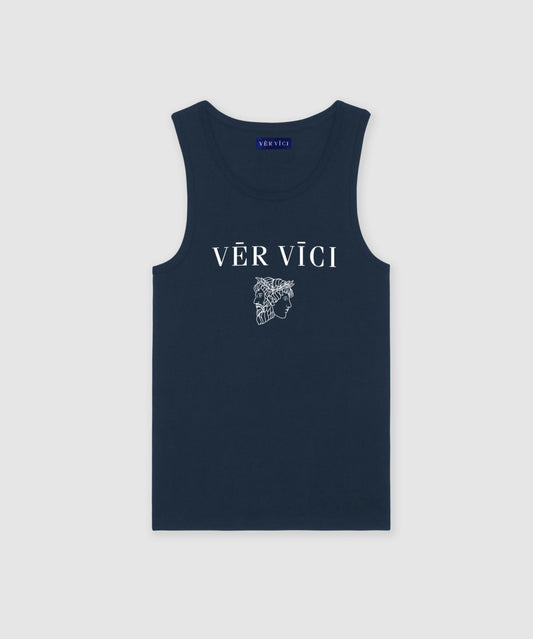 Sleeveless Organic Cotton Tank Top - Vēr Vīci | Online Store