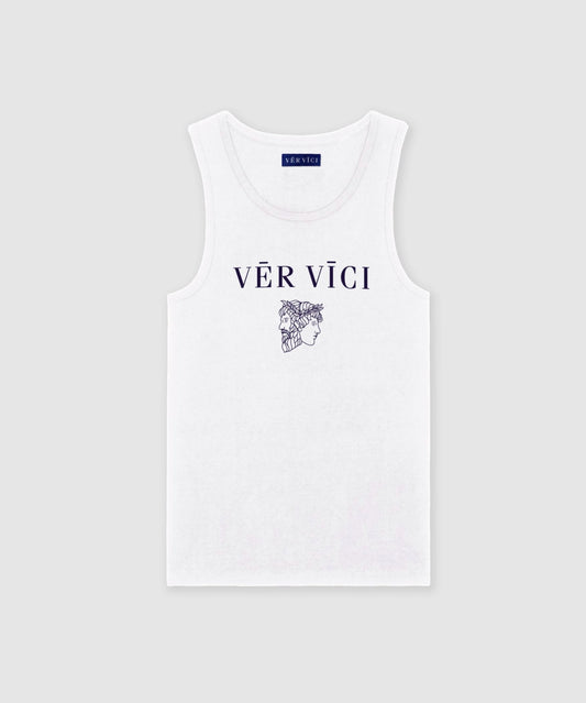 Sleeveless Organic Cotton Tank Top - Vēr Vīci | Online Store